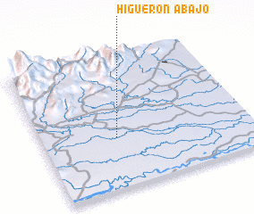 3d view of Abajo Higuerón